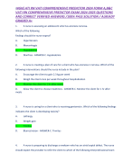 NGN} ATI RN VATI COMPREHENSIVE PREDICTOR 2024 FORM A,B&C VATI RN COMPREHENSIVE PREDICTOR EXAM 2024-2025 QUESTIONS AND CORRECT VERIFIED ANSWERS /100% PASS SOLUTION / ALREADY GRADED A+