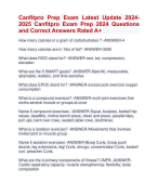 Canfitpro Prep Exam Latest Update 2024- 2025 Canfitpro Exam Prep 2024 Questions  and Correct Answers Rated A+ | Certified Canfit pro Prep Exam Latest Update 2024- 2025 Quiz with Accurate Solutions Aranking Allpass