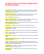 Test Bank For McCance & Huether’s Pathophysiology, 9th - 2024 All Chapters 