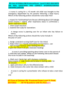 ATI Care of Children RN Proctored Exam - Level 3! 2023-2024 WITH  200 REAL QUESTIONS AND CORRECT ANSWERS(VERIFIED  ANSWERS)|AGRADE