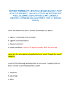 NEWEST PRIMERICA LIFE INSUARANCE EXAM (A NEW UPDATED VERSION) 2024-2025 ACTUAL QUESTIONS AND WELL ELABORATED ANSWERS (100% CORRECT VERIFIED ANSWERS) |GUARANTEED PASS A+ (BRAND NEW!!)