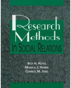 Samenvatting Research Methods in Social Relations
