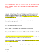 CSLB CONTRACTORS LAW AND BUSINESS EXAM 2024-2025 ADVANCED  QUESTIONS AND 100% CORRECT ANSWERS WITH A GUARANTEENED A  GRADE PASS