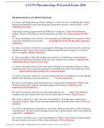 ATI RN MEDSURG 2020-2021 PROCTOREDEXAM- LATEST (CORRECTSTUDYGUIDE). Q&A WITH RATIONALES