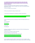 ATI COMPREHENSIVE 2024 EXIT EXAM RETAKE REAL EXAM 2024-2025 QUESTIONS AND CORRECT VERIFIED ANSWERS /100% PASS SOLUTION / ALREADY GRADED A+