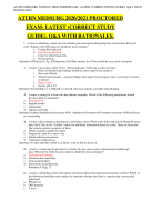 ATI RN FUNDAMENTALS 2019-2020 EXAM PROCTORED (GRADED A)