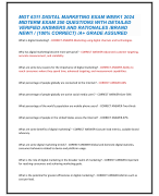 MGT 6311 DIGITAL MARKETING EXAM WEEK1 2024  MIDTERM EXAM 250 QUESTIONS WITH DETAILED  VERIFIED ANSWERS AND RATIONALES /BRAND  NEW!! / (100% CORRECT) /A+ GRADE ASSURED