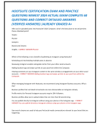 HOOTSUITE CERTIFICATION EXAM AND PRACTICE  QUESTIONS NEWEST 2024 ACTUAL EXAM COMPLETE 60 QUESTIONS AND CORRECT DETAILED ANSWERS  (VERIFIED ANSWERS) |ALREADY GRADED A+
