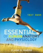 TEST BANK Guyton and Hall Textbook of Medical  Physiology 14th Edition by  John E. Hall| Michael E. Hall  Chapters 1-85 