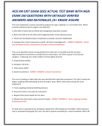 HESI RN EXIT EXAM 2022 ACTUAL TEST BANK WITH NGN  EXAM 250 QUESTIONS WITH DETAILED VERIFIED  ANSWERS AND RATIONALES /A+ GRADE ASSURE