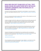 NGN HESI RN EXIT EXAM 2022 ACTUAL TEST  BANK EXAM 250 QUESTIONS WITH DETAILED  VERIFIED ANSWERS AND RATIONALES /A+  GRADE ASSURE