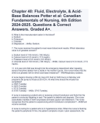 Bio 201 Chapter 13 2024 Edition. Questions & Answers. Graded A+.