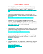 Capstone Med Surg Assessment With Correct Answers 2024