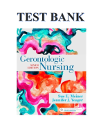 Test Bank For Gerontologic Nursing 6th Edition  By  Sue Meiner and Jennifer Yeager 2024