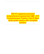 RN ATI capstone proctored  comprehensive assessment 2023|2024 | ATI Comprehensive Practice Test B (Best study guide version with complete  solution)