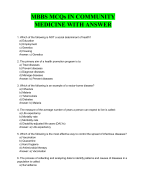 MBBS MCQs IN COMMUNITY MEDICINE WITH ANSWER 2024