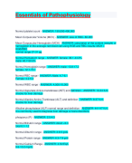 Essentials of Pathophysiology