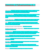 Essentials of Pathophysiology ch. 3