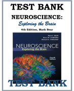 Test Bank For Neuroscience: Exploring The Brain  4th Edition BY Mark Bear Chapters 1-25 Covered
