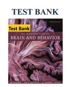 Test Bank for An Introduction to Brain and Behavior 6th Edition Bryan Kolb | Ian Q. Whishaw |  G. Campbell Teskey All CHAPTERS