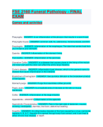 FSE 2160 Funeral Pathology - FINAL EXAM