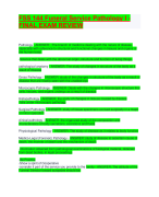FSS 144 Funeral Service Pathology I - FINAL EXAM REVIEW