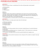 NCLEX RN ACTUAL EXAM TEST BANK OF REAL QUESTIONS &  ANSWERS NCLEX 2022/2023