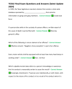 TCOLE Final Exam Questions and Answers (latest Update 2024)
