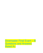 Divemaster Final Exam