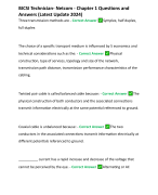BICSI Technician- Netcom - Chapter 1 Questions and Answers (Latest Update 2024)