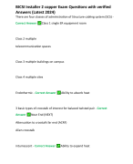 BICSI Installer 2 copper Exam Questions with verified Answers (Latest 2024)