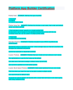 Platform App Builder Certification
