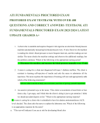 ATI FUNDAMENTALS PROCTORED EXAM  PROTORED EXAM TESTBANK WITH OVER 400 QUESTIONS AND CORRECT ANSWERS /TESTBANK ATI  FUNDAMENTALS PROCTORED EXAM 2023/2024 LATEST  UPDATE GRADED A+