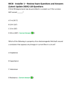 BICSI - Installer 1 – Review Exam Questions and Answers (Latest Update 2024) 118 Questions 