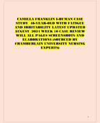 CAMILLA FRANKLIN I-HUMAN CASE  STUDY 48-YEAR-OLD WITH FATIGUE  AND IRRITABILITY LATEST UPDATED  AUGUST 2024 WEEK 10 CASE REVIEW  WILL ALL PAGES SCREENSHOTS AND  ELABORATIONS (SOURCED BY CHAMBERLAIN UNIVERSITY NURSING EXPERTS)