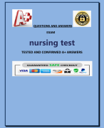 nursing test Exam