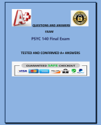 PSYC 140 Final Exam