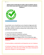 MENTAL HEALTH EXAM NGN ATI EXAM / NGN ATI MENTAL HEALTH  PROCTORED EXAM QUESTIONS WITH CORRECT DETAILED ANSWERS  GRADED A+ 