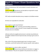 Psych 337 Exam 2 Exam Questions And Answers 