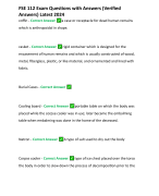 FSE 112 Exam Questions with Answers (Verified Answers) Latest 2024