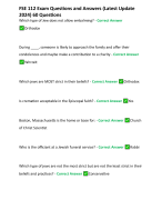 FSE 112 Exam Questions and Answers (Latest Update 2024) 60 Questions