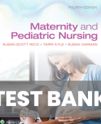 Test bank for Maternity and Pediatric Nursing 4th Edition Ricci Kyle Carman All chapters | A+