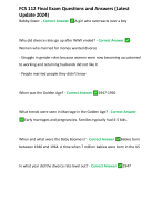 FCS 112 Final Exam Questions and Answers (Latest Update 2024)