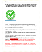 ATI RN MENTAL HEALTH FORM A NEWEST VERSION 2024 NGN ATI  MENTAL HEALTH PROCTORED EXAM AND 2024 RETAKE EXAM  WITH NGN QUESTIONS AND VERIFIED SOLUTIONS/ A+ GRADE 