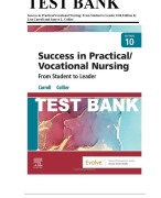 Success in Practical/Vocational Nursing 10th Edition By Lisa Carroll Chapters 1-19 Covered