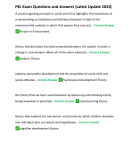 PEL Exam Questions and Answers (Latest Update 2024)