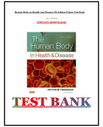 Human Body in Health and Disease 7th Edition Patton Test Bank FULL TESTBANK INSTANT DOWNLOAD 2024 New!!