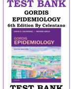 TEST BANK GORDIS  EPIDEMIOLOGY  6th Edition By Celentano TEST BANK 2024