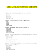 MBBS MCQs IN FORENSIC MEDICINE 2024