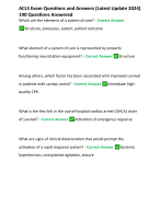 ACLS Exam Questions and Answers (Latest Update 2024) 190 Questions Answered 